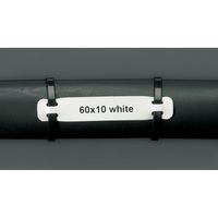 Brady Heatex Cable Markers, 60 x 10 mm, 1000 Markers, Matt, White - W126064484