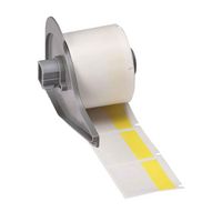 Brady Self-Laminating Vinyl Wire and Cable Labels, 250 labels, Matte, Yellow/Clear - W126060399