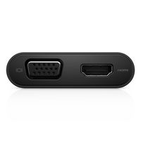 Dell External video adapter, USB-C/VGA/ USB 3.0 /Network / HDMI, Black - W125963979