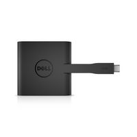 Dell External video adapter, USB-C/VGA/ USB 3.0 /Network / HDMI, Black - W125963979
