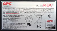 APC APCRBC118, Battery - Lead-Acid, 22.27 kg, Grey - W124844977