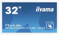 iiyama 32" PCAP WHITE Anti-glare Bezel Free 12-Points Touch Screen, 1920x1080, AMVA3 panel - W128409921