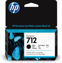 HP 712 38-ml Black DesignJet Ink Cartridge - W125916946