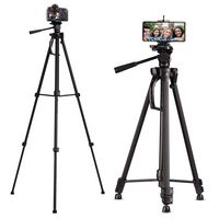 CoreParts Tripod Stand 51cm-180cm, Fit for all Cameras and 4-7" Phones - Multi-Direction with Adjustable Height - VCT-618N - W128771741