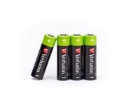 Verbatim AA Premium Rechargeable Batteries HR6, 1.2V, 2500mAh, 4 Pack - W126181779