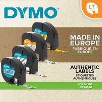 DYMO LT Plastic, 12 mm x 4 m - W125083320