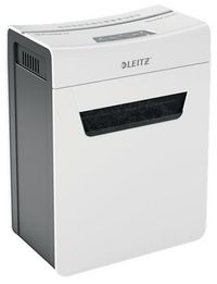 Leitz Super-quiet and compact. Convenient and clean drawer pull-out bin. Shred 8 sheets. P4 cross cut. - W126159321