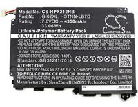 CoreParts Laptop Battery for HP 33Wh Li-Pol 7.6V 4350mAh Black, Pavilion X2 - 12-B096MS, Pavilion X2 12, Pavilion X2 12-B000, Pavilion X2 - W124862574