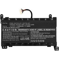 CoreParts Laptop Battery for HP 77WH Li-ion 14.6V 5.3Ah with 16pins connector, for Omen 17-AN, Omen 17-AN003NI, Omen 17-AN004NO, 17-AN013TX 17-AN014TX 17-AN014NG 17-an008ur for 12 pin connector please order MBXHP-BA0214 instead! - W125873171