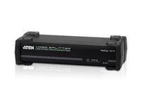 Aten 4-Port DVI Dual Link Splitter with Audio, 5x DVI-D, 5x 3.5mm, RS-232, DC Jack - W125457079