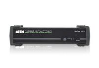 Aten 4-Port DVI Dual Link Splitter with Audio, 5x DVI-D, 5x 3.5mm, RS-232, DC Jack - W125457079