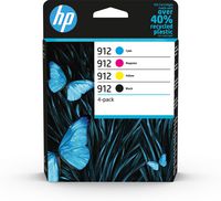 HP 912 4-pack Black/Cyan/Magenta/Yellow Original Ink Cartridges - W125916974
