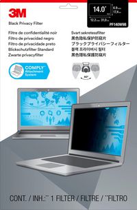 3M Filtre de confidentialité 3M pour ordinateur portable à écran panoramique 14" (PF140W9B) - W126265800