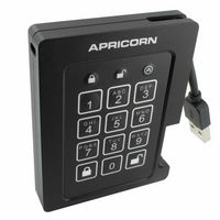 Apricorn 2TB, 8MB, USB 3.2 Gen 1, FIPS 140-2, 256-bit AES - W124945465