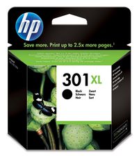 HP 301XL High Yield Black Original Ink Cartridge - W125246979