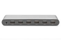 Digitus 4K Highspeed HDMI 2.0 Switch, 5x1 UHD 4K*2K@60Hz, Full 3D, aluminum housing, black - W125395885