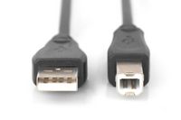 Digitus USB 2.0 connection cable, type A - B M/M, 1.8m, USB 2.0 conform, bl - W125414495
