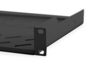 Digitus 1U fixed shelf for racks from 400 mm depth 45x483x250 mm, up to 15 kg, black (RAL 9005) - W124589774