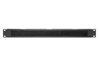 Digitus 1U cable brush management panel open brush, color black (RAL 9005) - W125360083