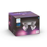 Philips by Signify Hue White and colour ambience Argenta quadruple spotlight Includes GU10 LED bulb Bluetooth control via app Control with app or voice* Add Hue Bridge to unlock more - W124338983