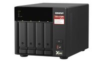 QNAP 4 x 3.5", AMD Ryzen Embedded V1500B 2.2GHz, 8GB SO-DIMM DDR4 (1 x 8 GB), 5GB Flash, LAN, 250W, 100-240V AC, 188.2 x 199.3 x 280.8 mm, 5.03 kg - W126324001