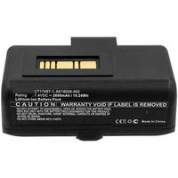 CoreParts Battery for Portable Printer 19.24Wh Li-ion 7.4V 2600mAh Black for Zebra Portable Printer RW220, RW320 - W125993780