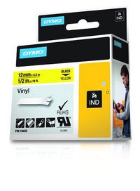 DYMO IND Vinyl Labels, 12mm x 5.5m - W126353715