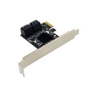 MicroConnect PCI-E 88SE9215 4-Port SATA III Extended Card - W126343388