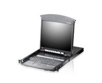 Aten KL1508AN-AXA-EE rack console 48.3 cm (19") 1280 x 1024 pixels Metal Black 1U - W126341730