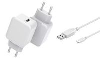 CoreParts USB Charger with 3meter Micro-USB Cable 12W 5V 2.4A Output: Single USB-A, for mobile phones, tablets and other devices - W126359768