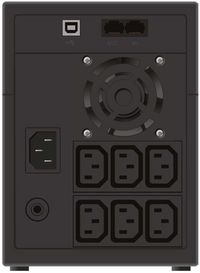PowerWalker Line-Interactive, 2200VA, 1200W, C14 In, 6 x C13 Out, USB, RJ-45 / RJ-11 protection - W126072717