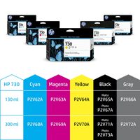 HP 730 300-ml Photo Black DesignJet Ink Cartridge - W125068363