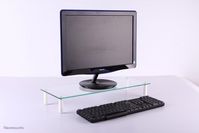 Neomounts Newstar Transparent Monitor Stand (Clear Acrylic) - W125091696