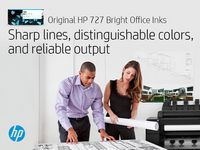 HP 727 300-ml Cyan DesignJet Ink Cartridge - W125082761