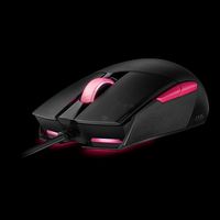 Asus ASUS ROG Strix Impact II Electro Punk Gaming Mouse (6,200 DPI, 5 Programmable Buttons, Aura Sync RGB Lighting, Lightweight, Ergonomic, Soft-Rubber Cable) -Hard Pink - W126475645