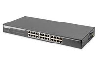 Digitus 24-Port Gigabit Desktop Switch 24-port 10/100/1000Base-T incl. Rack Mount Kit - W125416164
