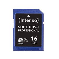 Intenso 16GB SD Card Class 10 UHS-I Professional - W124409610