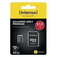 Intenso 512 GB, microSDXC, Class 10, UHS-1, Premium - W125783242