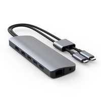 Hyper HyperDrive VIPER 10-in-2, dual 4K60Hz HDMI for MacBook Pro/Air & any USB-C device, Ethernet, 3.5mm Audio Jack - W126407783