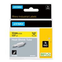DYMO IND Heat-Shrink Tube Labels, 12mm x 1.5m - W125284257