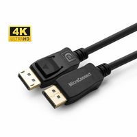 MicroConnect DisplayPort Kabel, 2,00m, Schwarz Version 1.2, 4K@60Hz, 21,6Gbit, HDCP - W125944719
