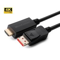 MicroConnect DisplayPort auf HDMI, 1,00m, Schwarz DP 1.4 - HDMI 2.0, 4K@60Hz, HDCP<br> - W125943239