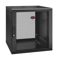 APC NetShelter WX 12U Single Hinged Wall-mount Enclosure 600mm Deep Wall mounted rack Black - W126594455