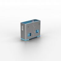 Lindy USB Port Blocker (without key) - Pack 10, Colour Code: Blue - W124911925