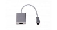 LMP USB-C to HDMI 2.0 adapter, USB-C 3.1 to HDMI 2.0, aluminum housing, silver - W126584852