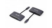 LMP USB-C 3.1 Type-C male, 1x HDMI 1.4 (up to UHD 4K), 1x USB 3.0 (up to 5 Gbps), 1x USB-C for Power Delivery, Aluminum, 73 x 200 x 15 mm, 48 g - W126585061