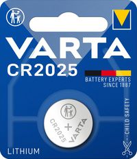 Varta CR2025 - 170 mAh, 20 mm, 2.5g - W124786756