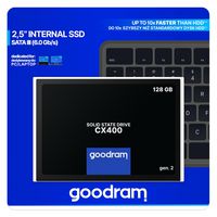 Goodram 128 GB, SATA III, 2.5" 3D TLC NAND, 100 x 69.85 x 7 mm - W126053108