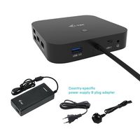 i-tec USB-C HDMI DP Docking Station with Power Delivery 100 W + i-tec Universal Charger 112 W - W126700334