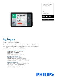 Philips 10” multi touch (5) , XGA, Android 8 display - P-cap, POE, Internal memory., built-in camera - W125929116